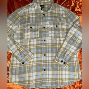 Blue and Green Men’s Flannel